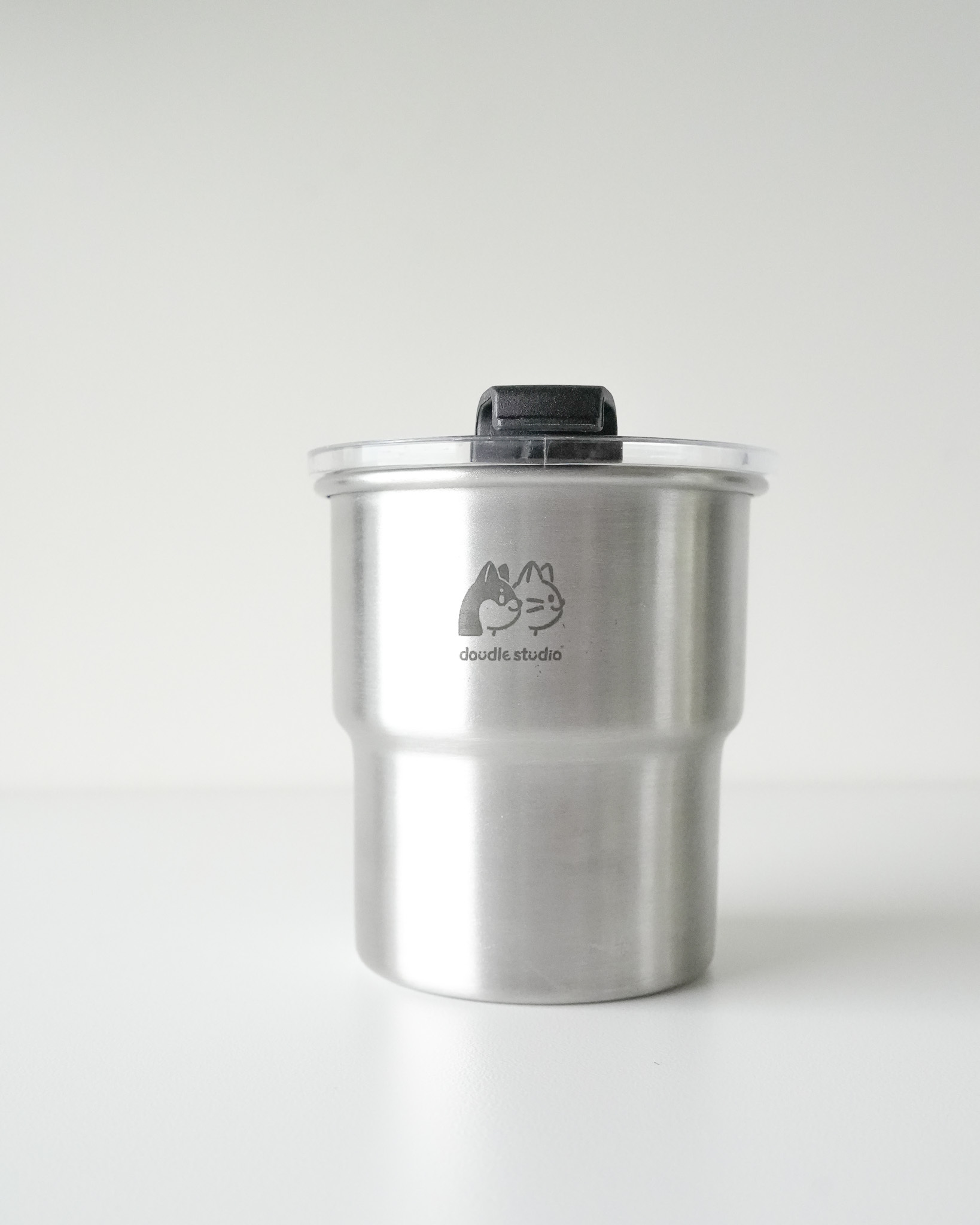 凹豆露營風日出喵300ml冷飲杯