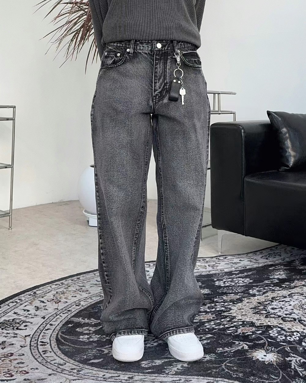 🇰🇷韓國 水洗 復古 刷色 牛仔褲