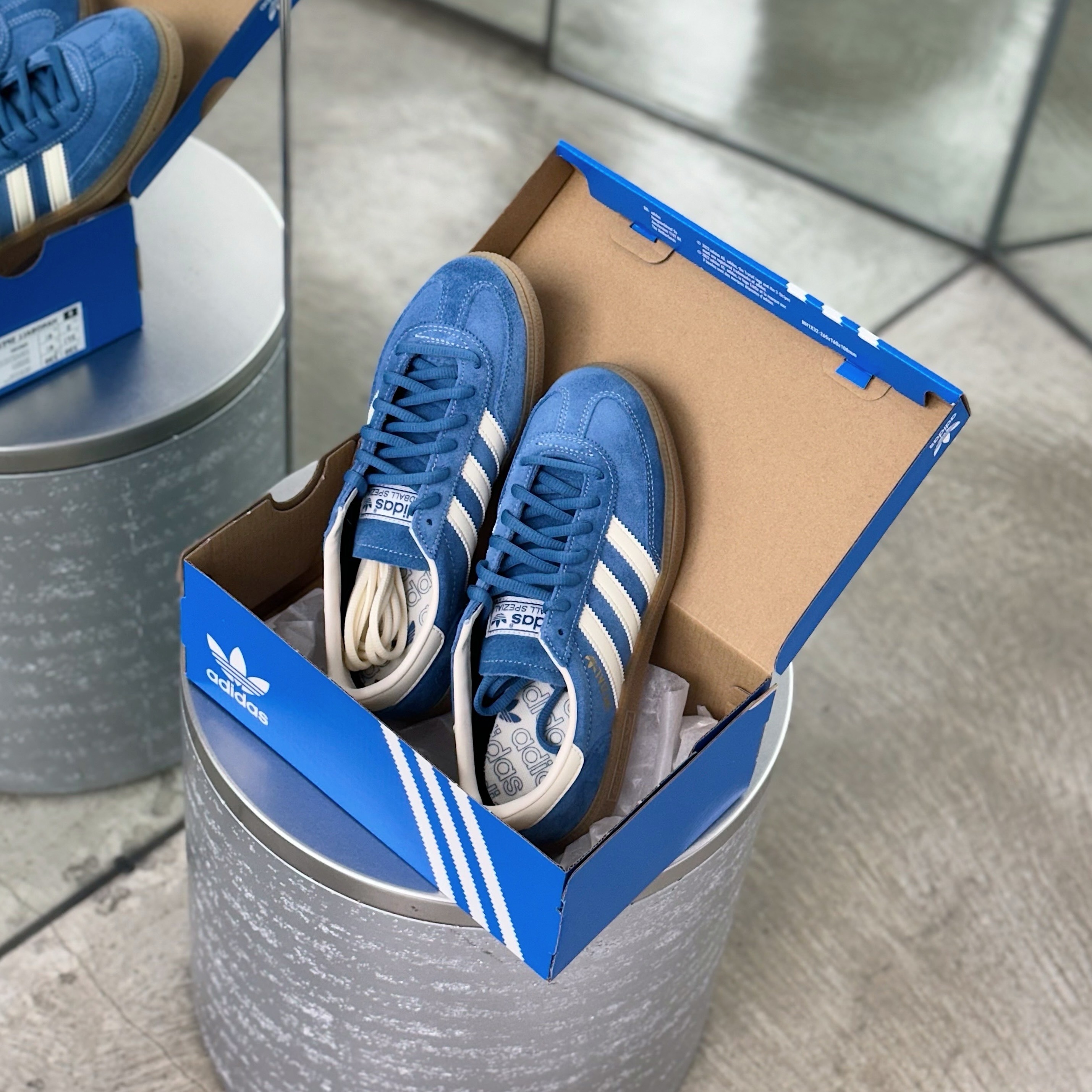 Adidas Originals Handball Spezial 牛仔藍 外縫線 男女 復古鞋 德訓鞋 IG6194