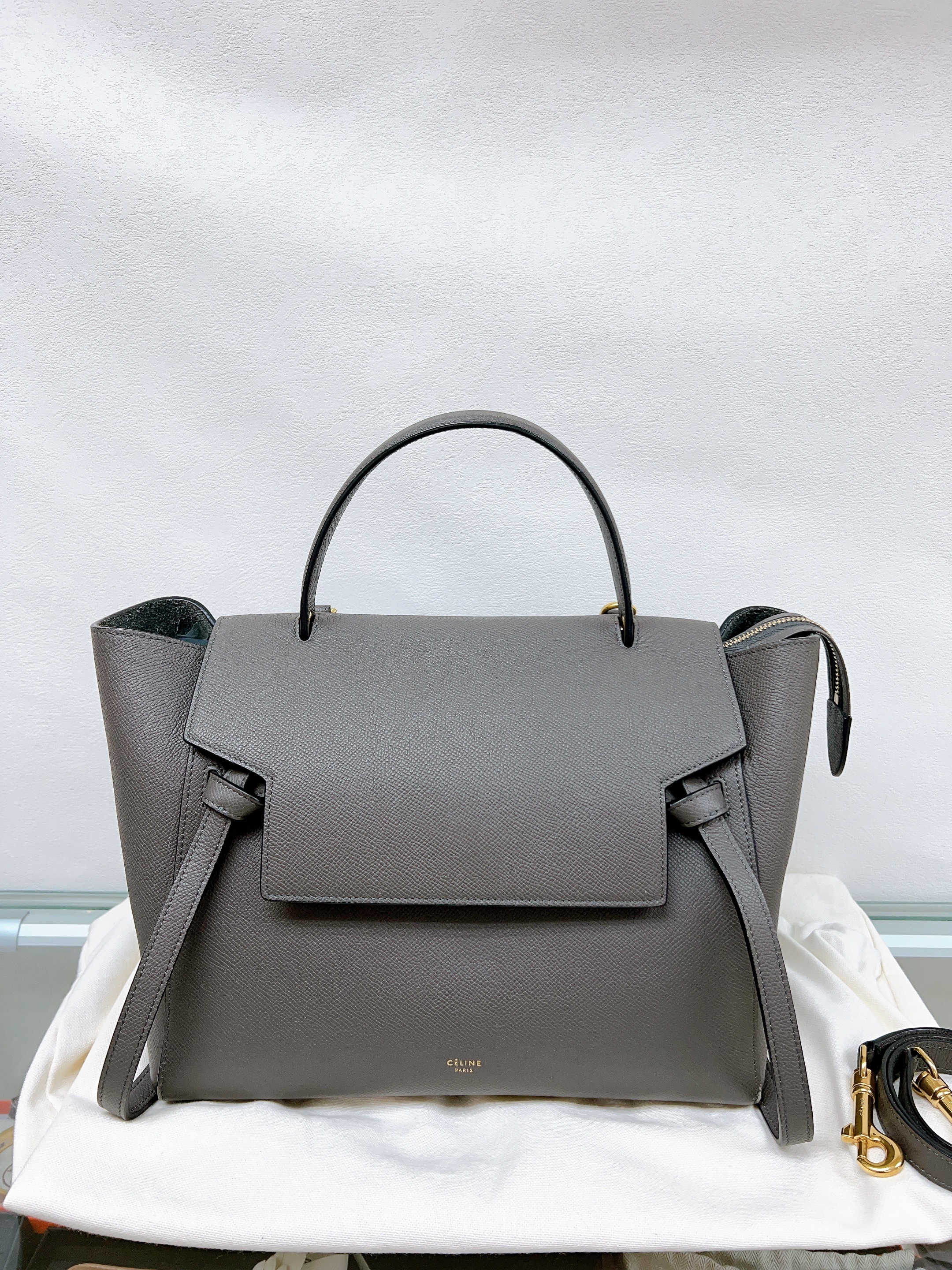 Celine belt bag mini size grey