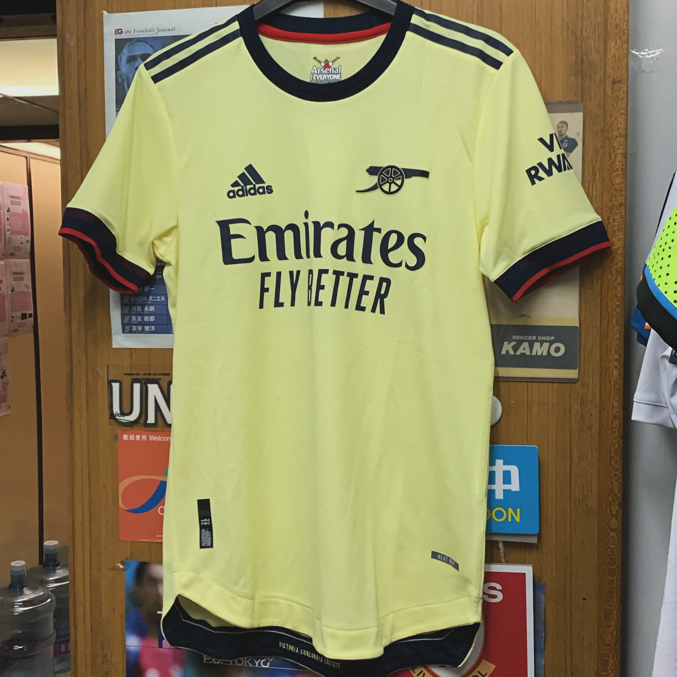 2021 Arsenal Authentic Away Shirt with #7 SAKA