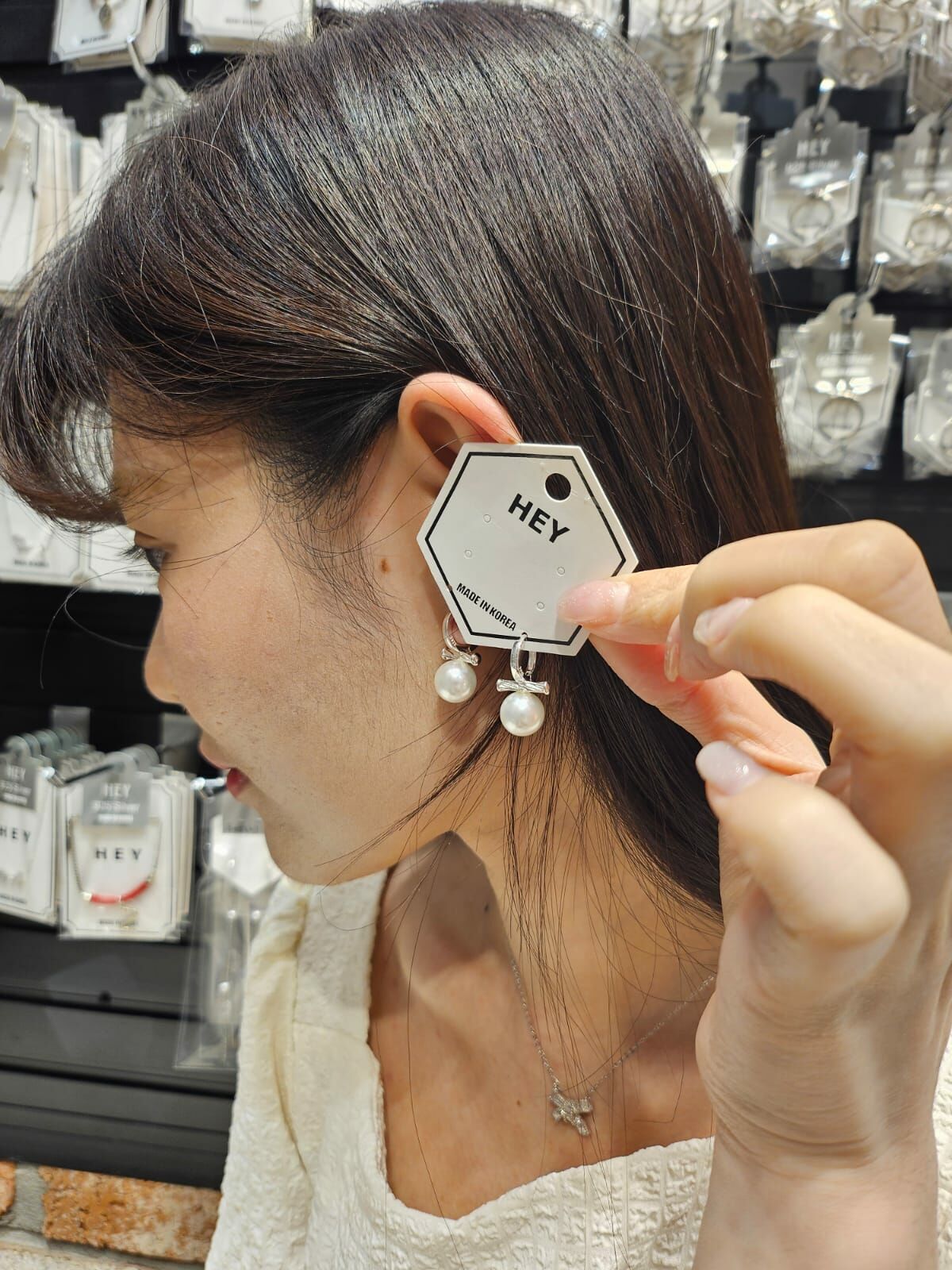 HM2418 溫柔簡約珍珠耳環