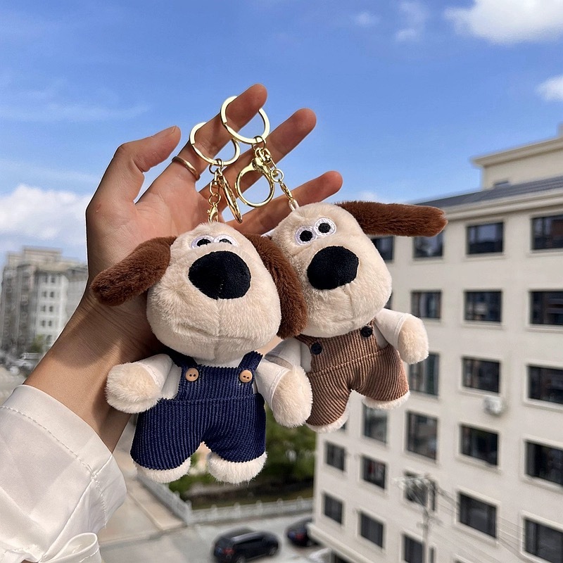 《33153》燈芯絨吊帶褲cute版阿高鑰匙圈