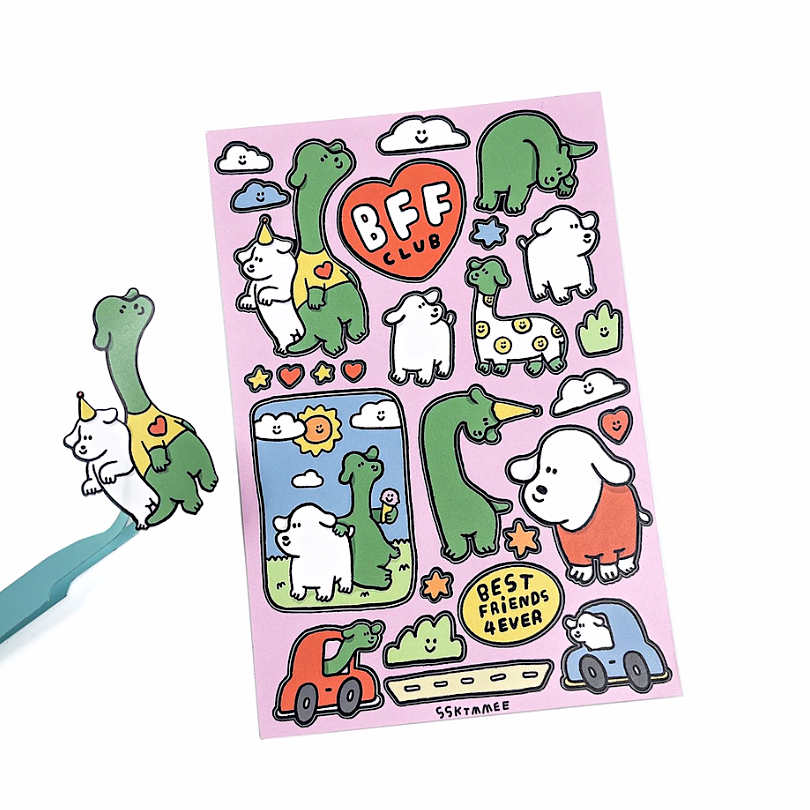 ssktmmee Sticker－BFF Club (Thai Stationery Brand)