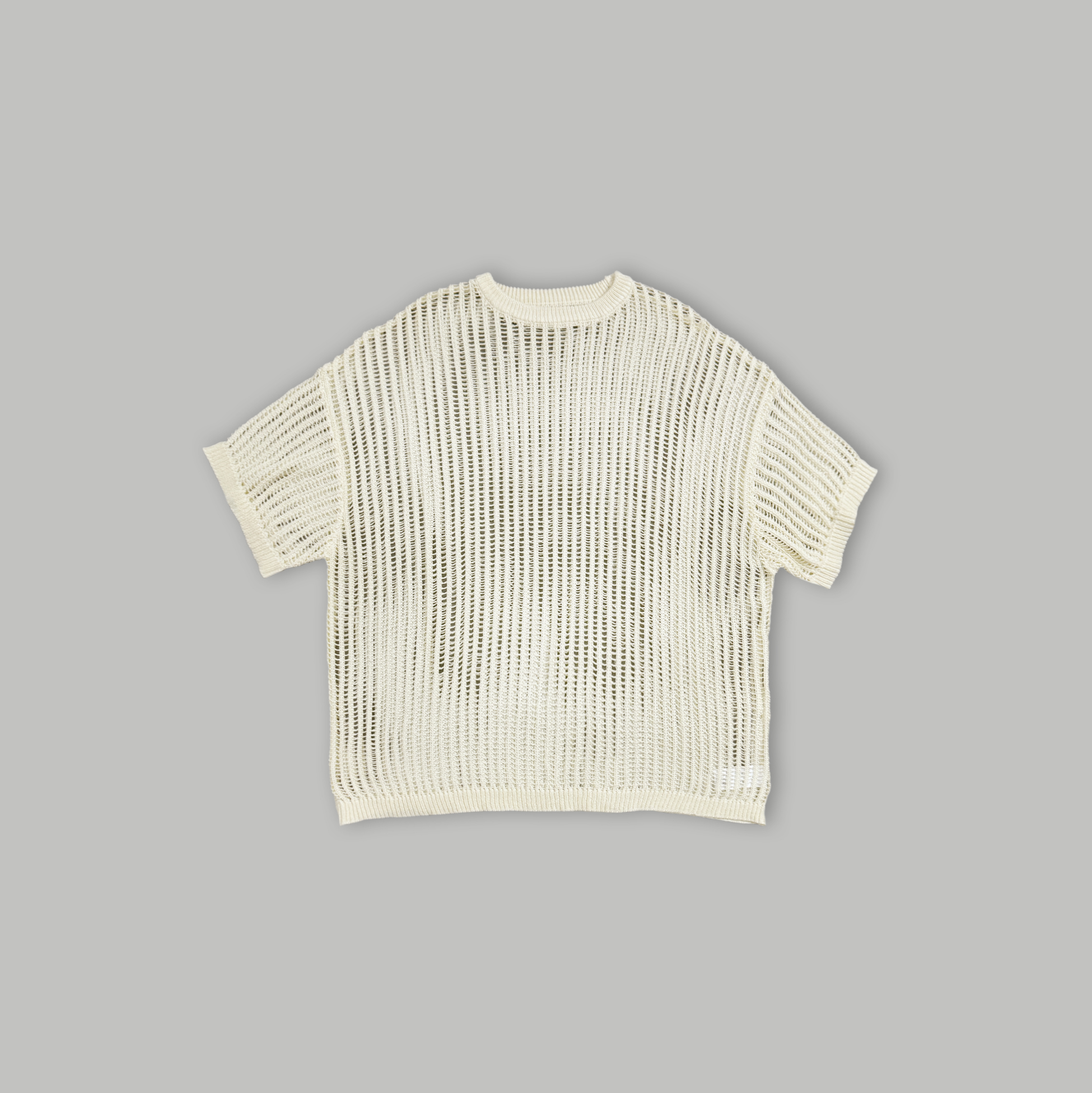 J.P.L. 圓領寬鬆純棉 TEE ✕ 圓領針織寬鬆罩衫 ‹ Set ›