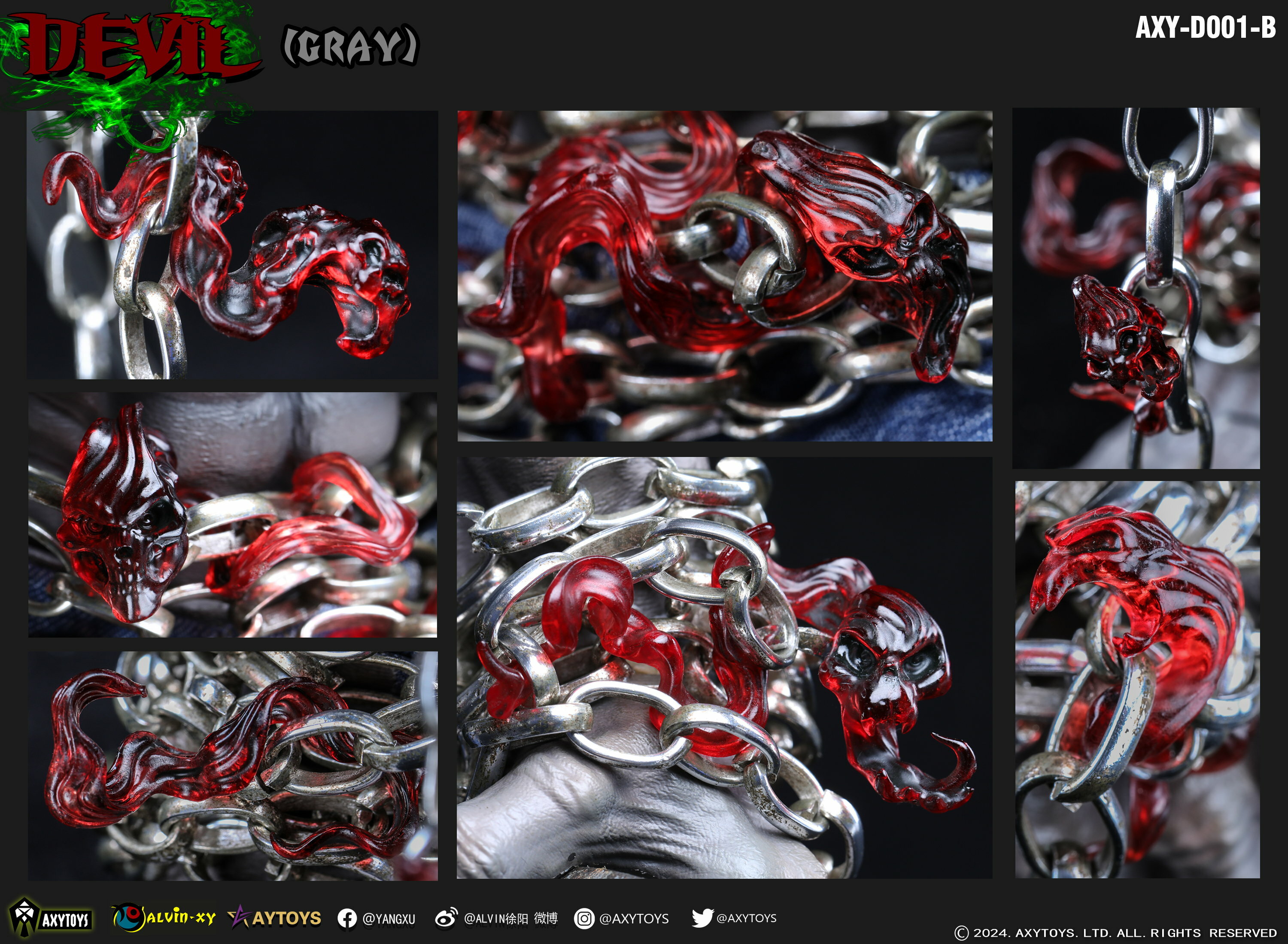 AXYTOYS 1/12 Grey Devil Action Figure (axy-d001A/B)