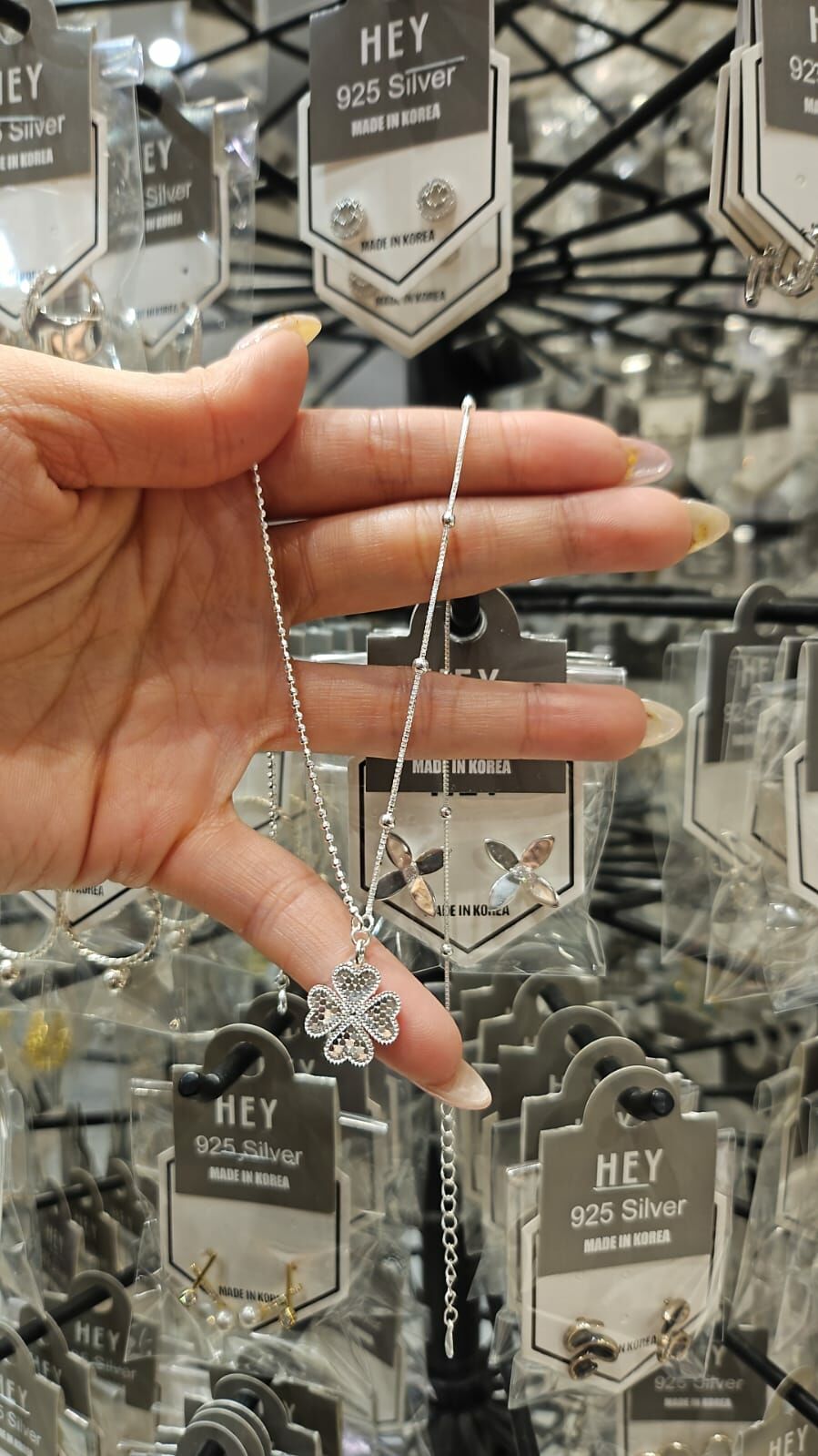 HM2450 幸運四葉草拼接頸鍊