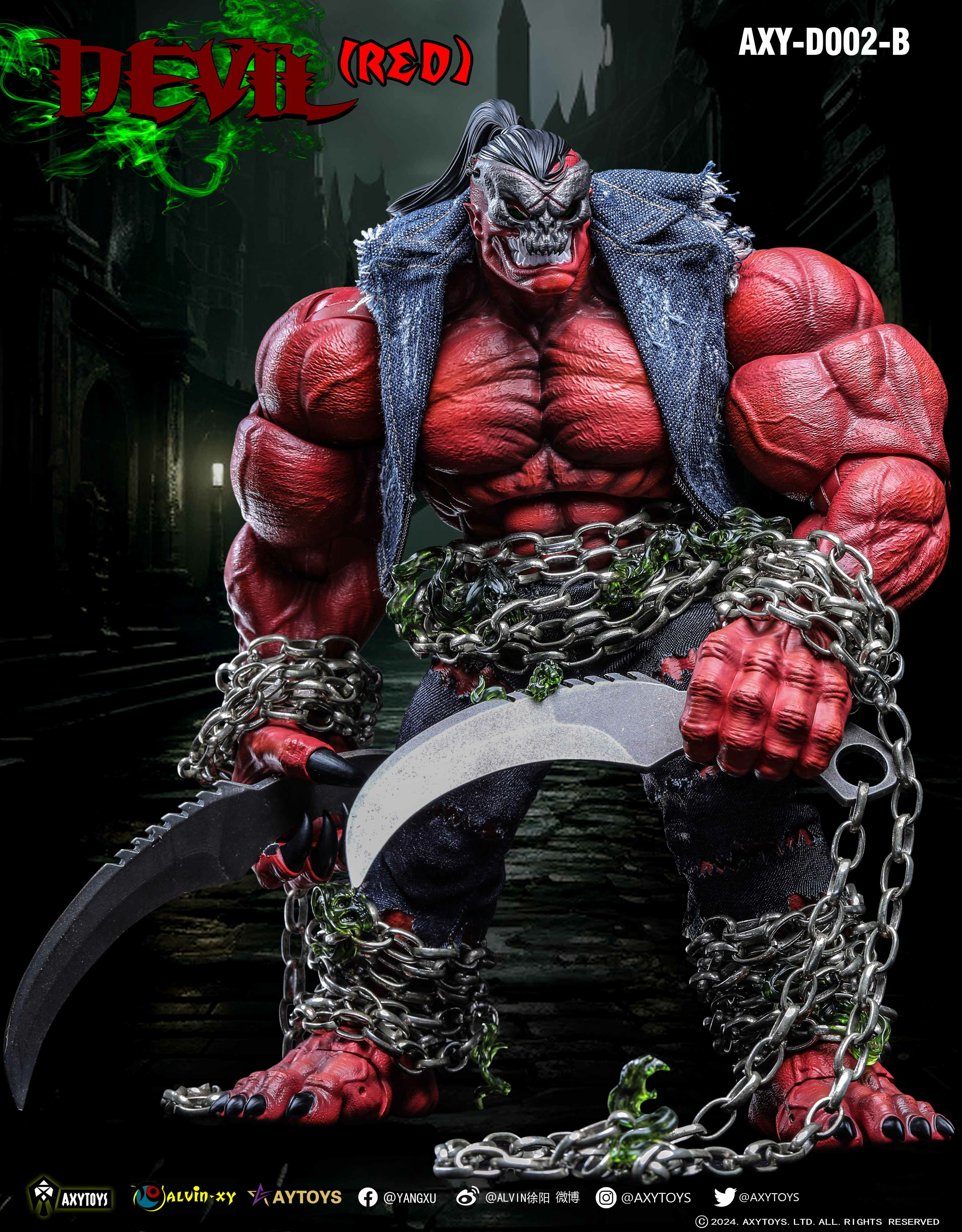 AXYTOYS 1/12 Red Devil Action Figure (axy-d002A/B