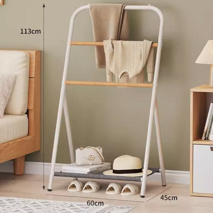 《3912》日式拼色多功能落地衣帽架