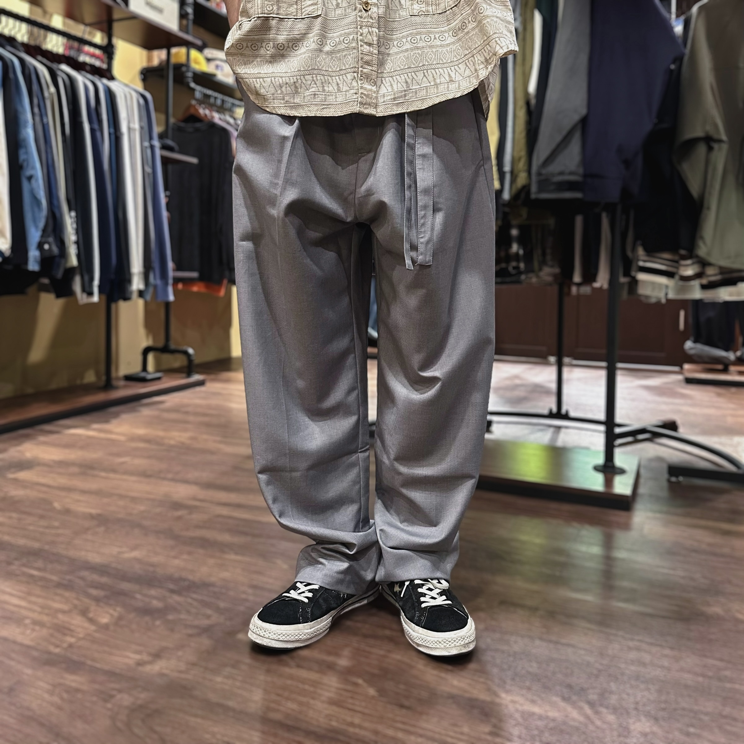 西裝簡約飄帶休閒褲