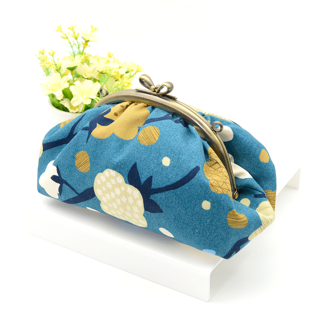 16.5公分半圓蝴蝶結口金_螺絲款【贈雲朵口金包紙型】