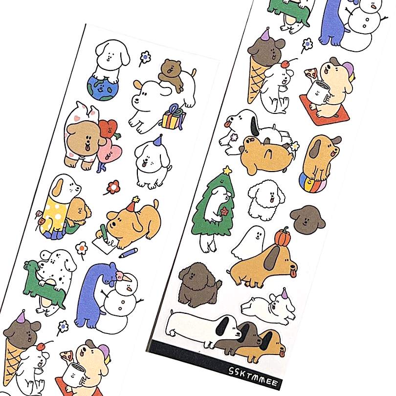 ssktmmee Clear Sticker－Gang (Thai Stationery Brand)