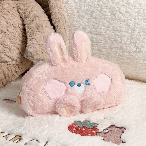 《33160》立體耳朵系列毛絨化妝包/筆袋