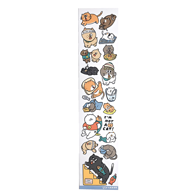 ssktmmee Clear Sticker－No Cat Allowed (Thai Stationery Brand)