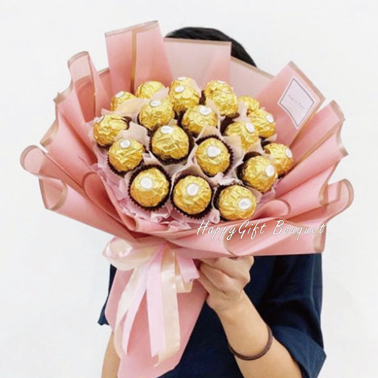 21朵最愛金莎花束,21 favorite ferrero rocher bouquet
