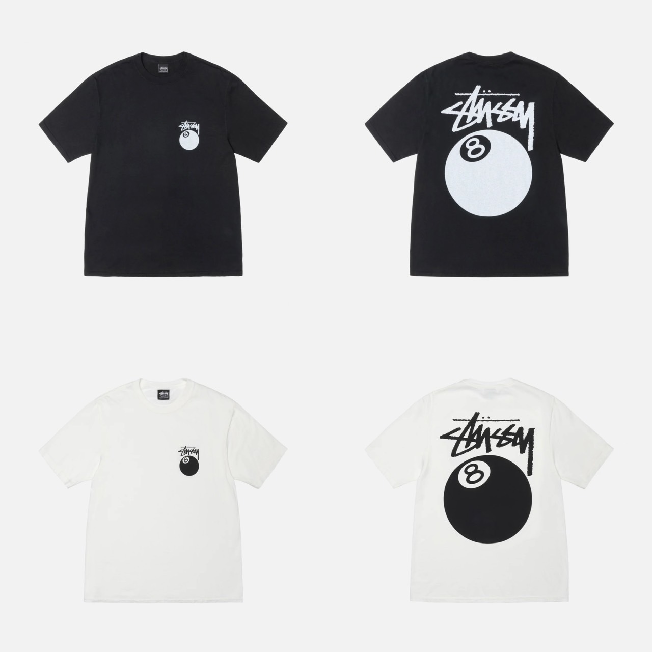 STUSSY 8 BALL TEE PIGMENT DYED 八號球 圖案 短袖