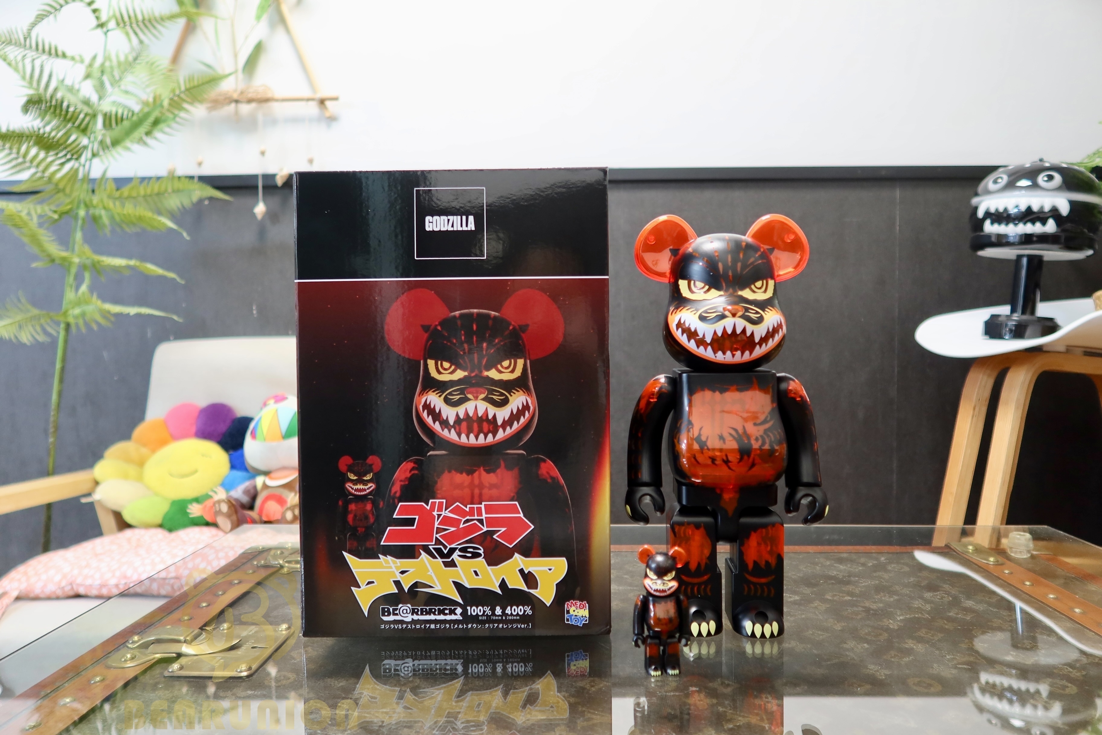 🥇現貨🥇Bearbrick 400% 100% Godzilla VS Destroyer version Godzilla