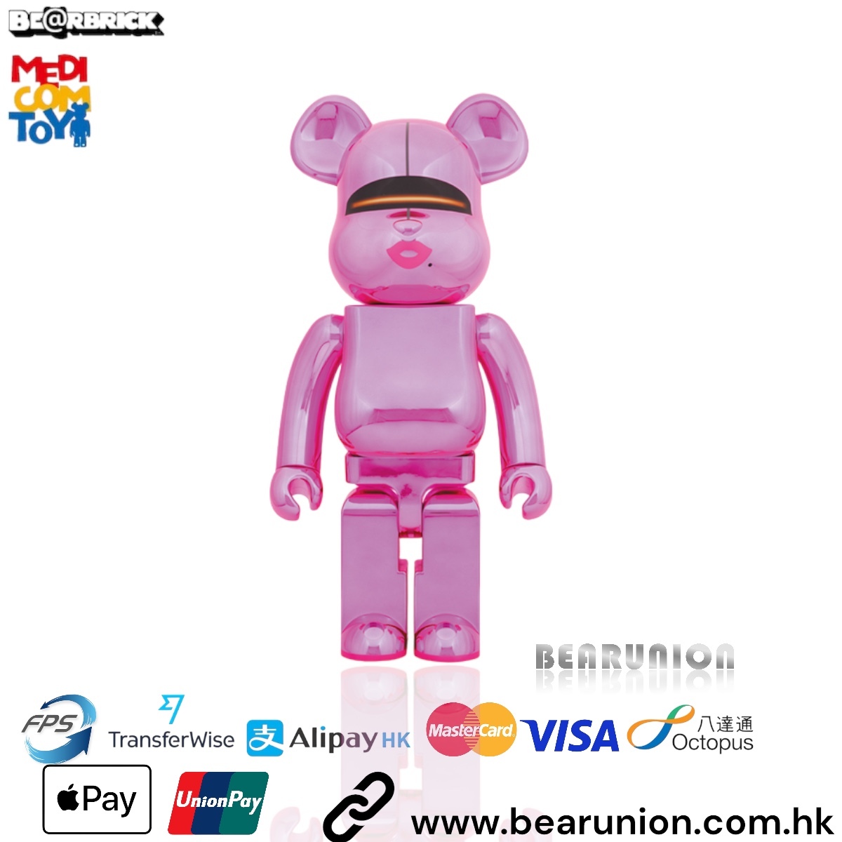 🥇現貨🥇Bearbrick 1000％ SORAYAMA×2G PINK GOLD