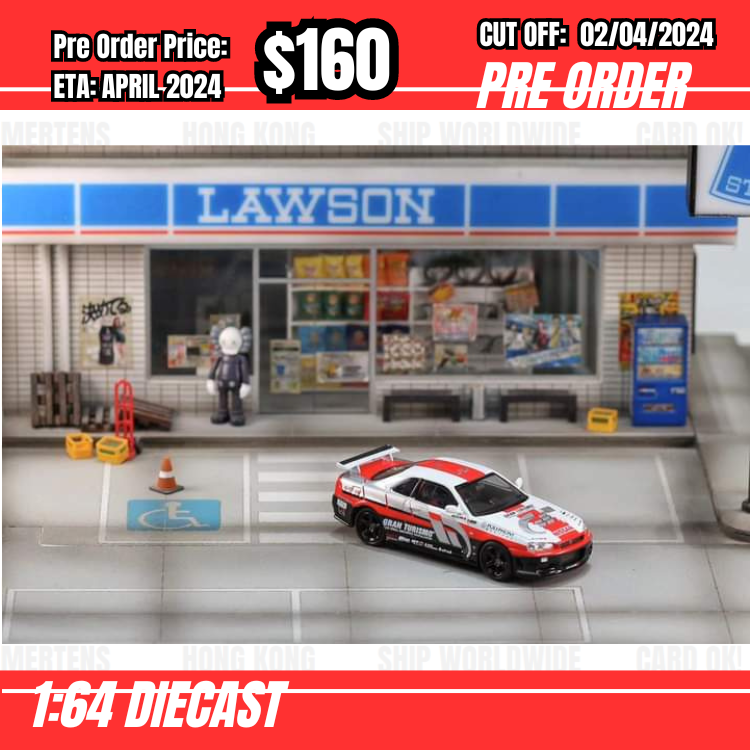 RS-$160  * Stance Hunter * 1:64 Nissan Skyline GTR R34 Z-Tune GR Red/Black [OD01/04]