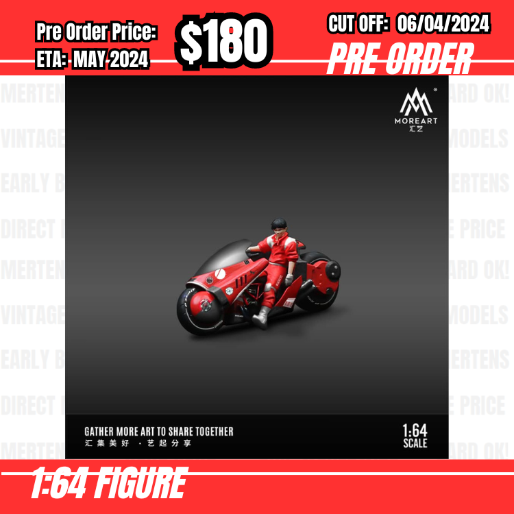 RS-$180  * Moreart * 1:64 Figure - Akira Motorcycle Red[OD01/04]