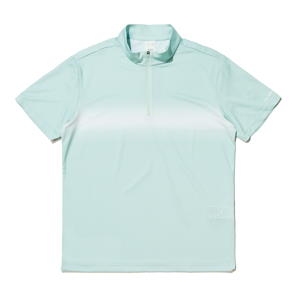 【EIDER】男領拉鍊排汗短袖上衣 / 24EDMM24202-[灰、薄荷綠、天空藍]
