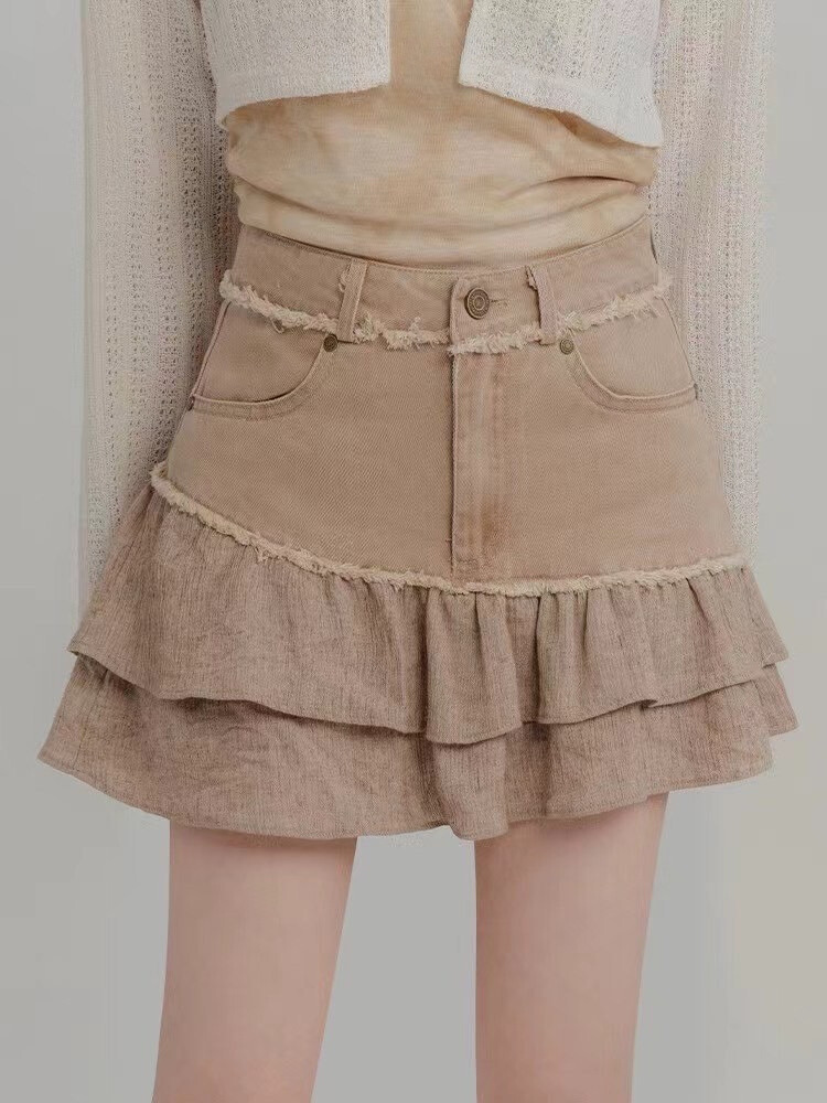 牛仔傘短裙(有內裏)