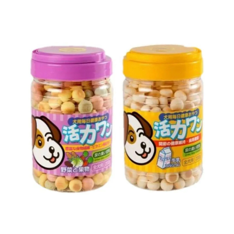 【活力汪】全犬種用消臭餅 狗零食 200g (牛奶/蔬菜)