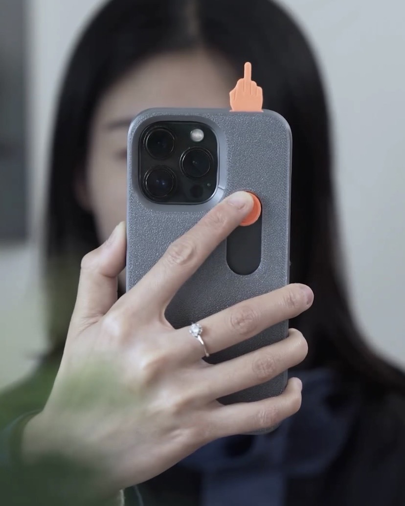 <新品任2件免運>推推 搞笑中指 3D列印 手機殼 三色 配件