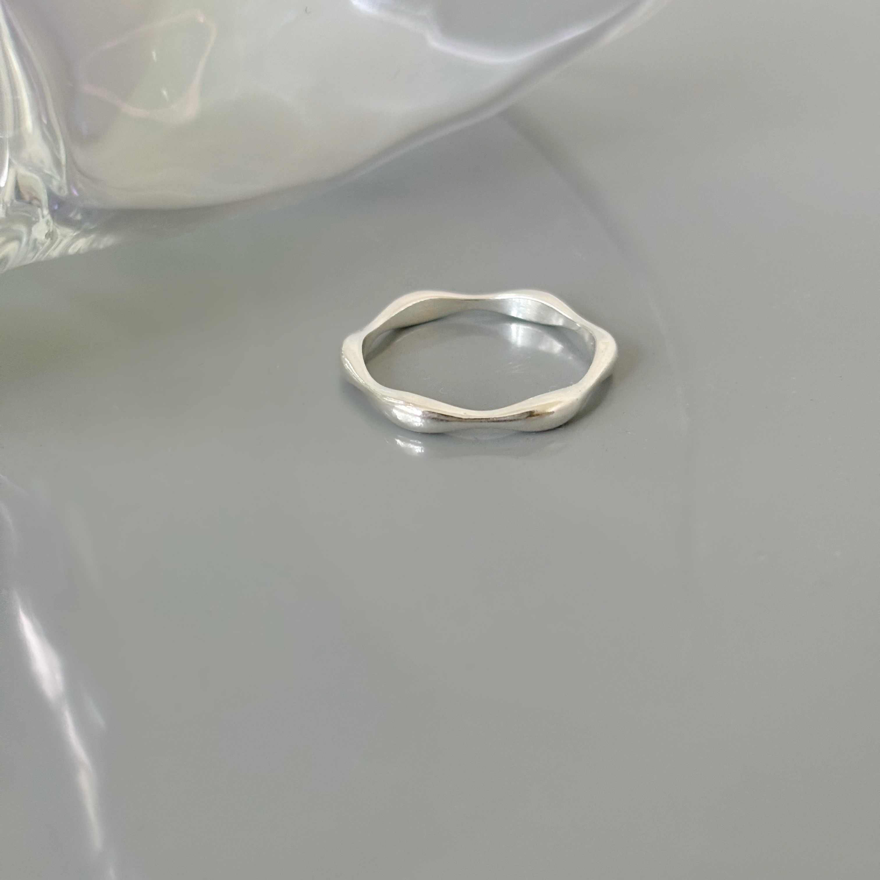 細版微波堤戒指