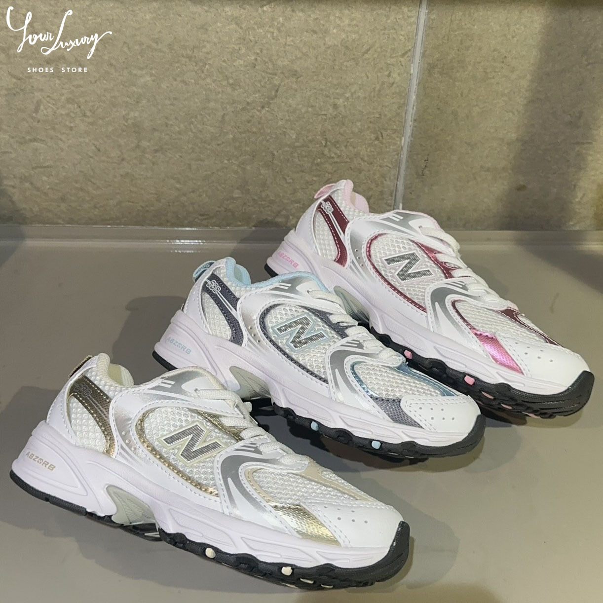 【Luxury】NEW BALANCE 530 親子款 金銀 寶寶藍 水藍 亮粉 雷射反光配色 中童 女鞋 球鞋