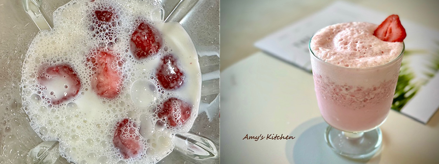 天時莓果-草莓奶昔-步驟3.4