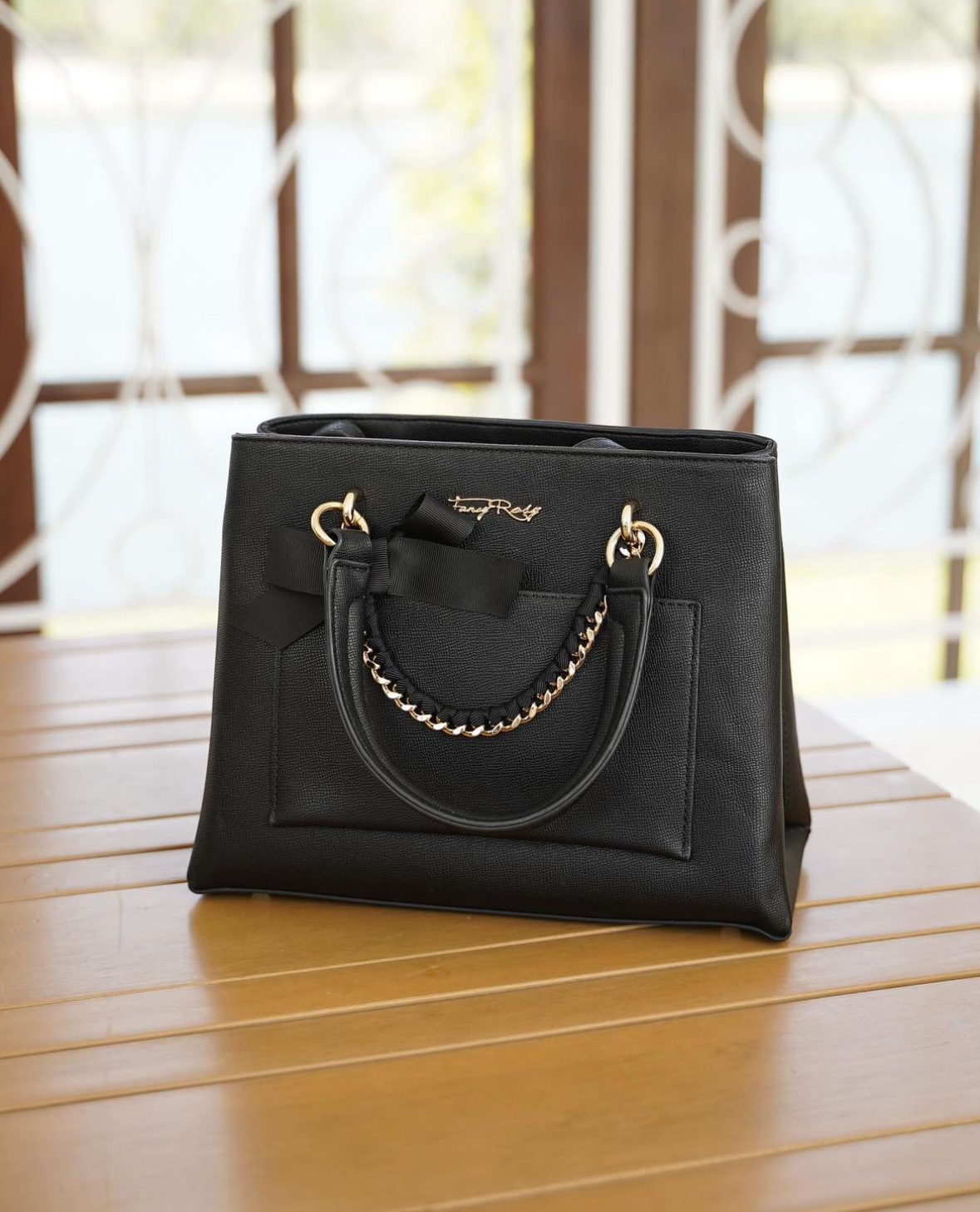 Fancy Bow Bow Ribbon Chain Shoulder Bag