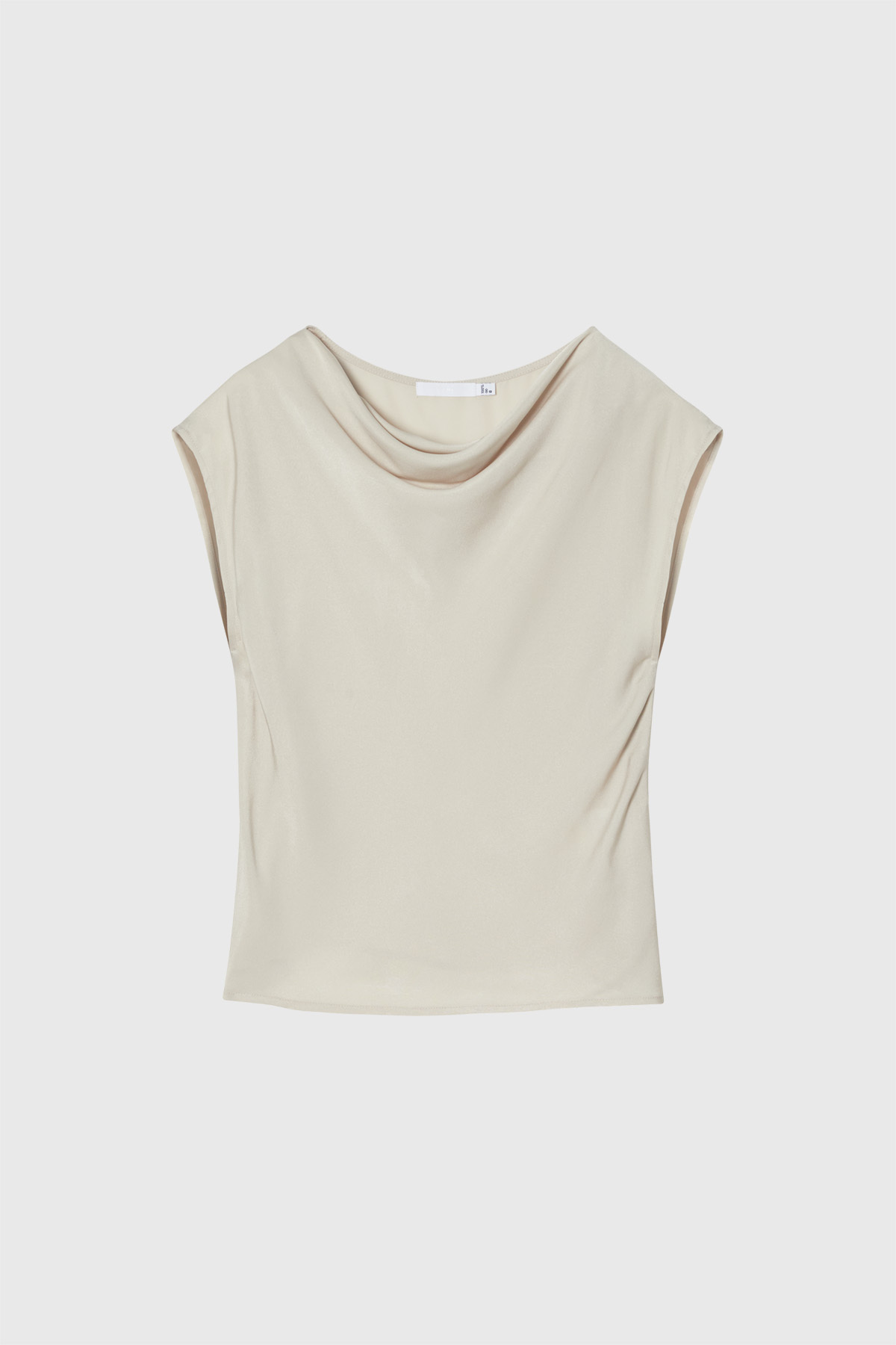 BREEZE 垂領蓋袖上衣 女（淺卡其）