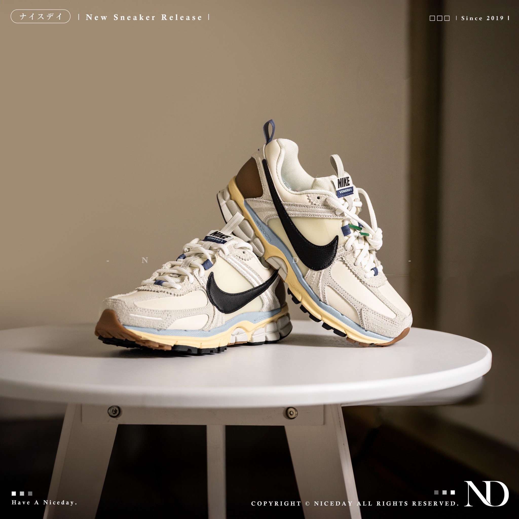 NICEDAY 現貨 Nike Zoom Vomero 5 PRM 焦糖瑪奇朵 白黑 棕 藍 女款 HF4524-111