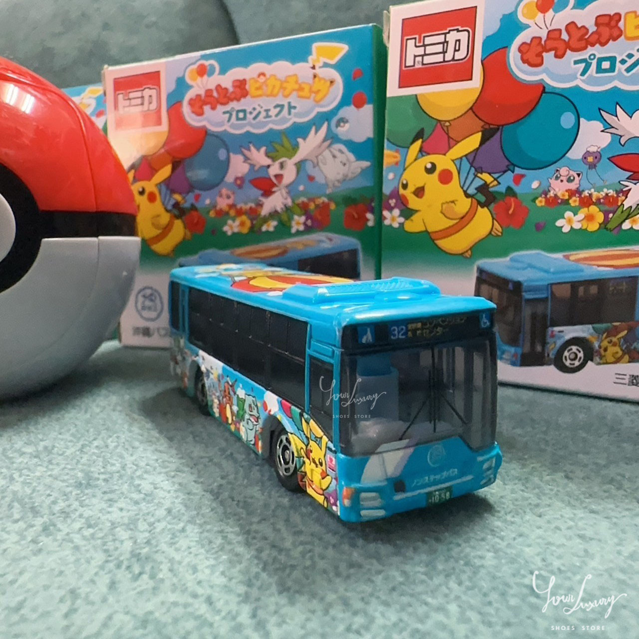 【Luxury】現貨 日本沖繩限定 Tomica Pokémon OKINAWA多美 寶可夢巴士 神奇寶貝 皮卡丘彩繪觀光巴士