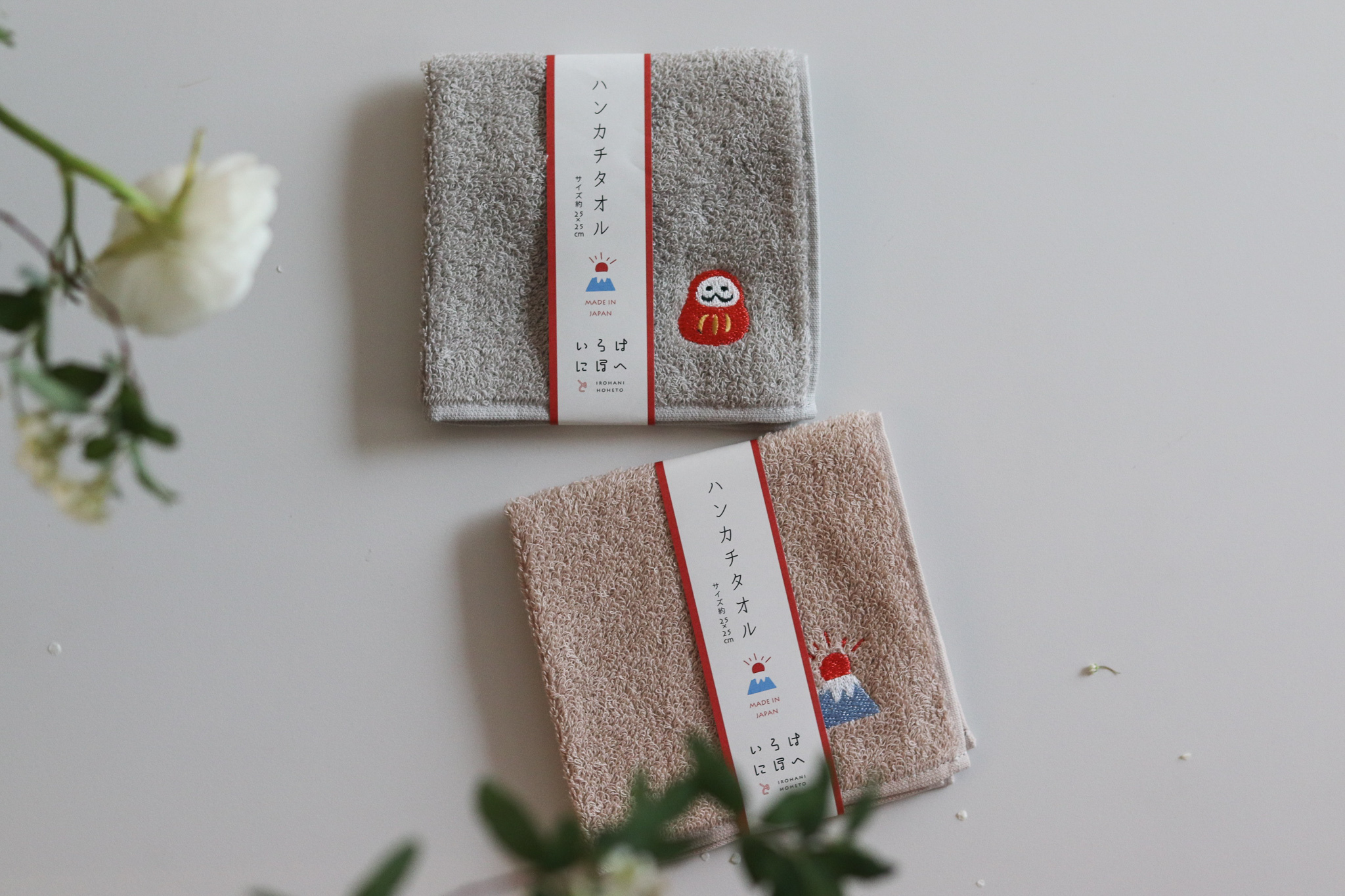 日本 Iroha Hoheto 達摩 富士山 手帕 方巾