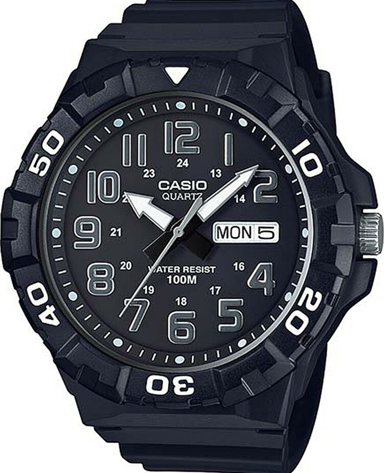 萬年鐘錶 - CASIO  卡西歐  潛水風格簡約休閒款男錶 MRW-210H-1A  錶徑 : 53.1MM