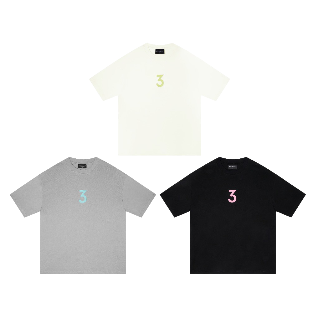 陳冠希 Clot INNERSECT 三生萬物 FOG ESSENTIAL 寬鬆圓領 背後圓點 胸口數字3 24年春夏新款  男女同款短袖 短TEE INN24SSTTE022*