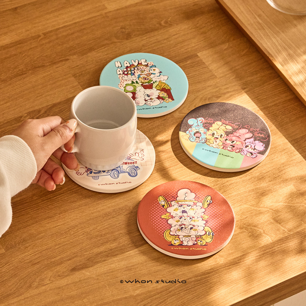 緩緩吸水杯墊 [共4款可選擇]