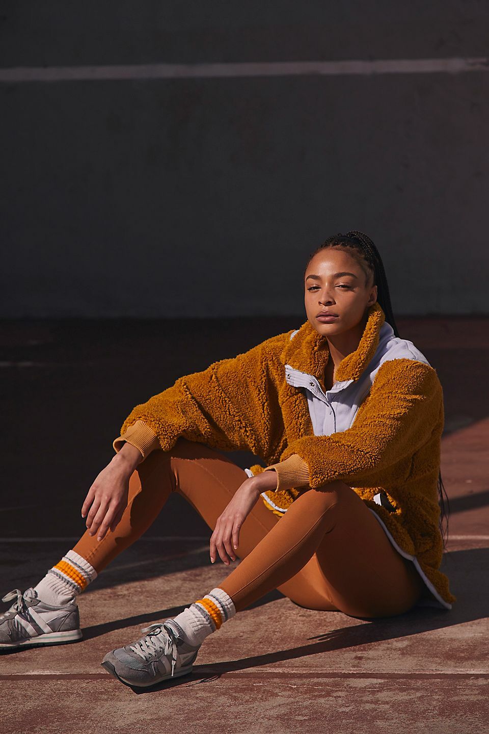 Fall To Rise Quarter Zip 毛毛長版上衣