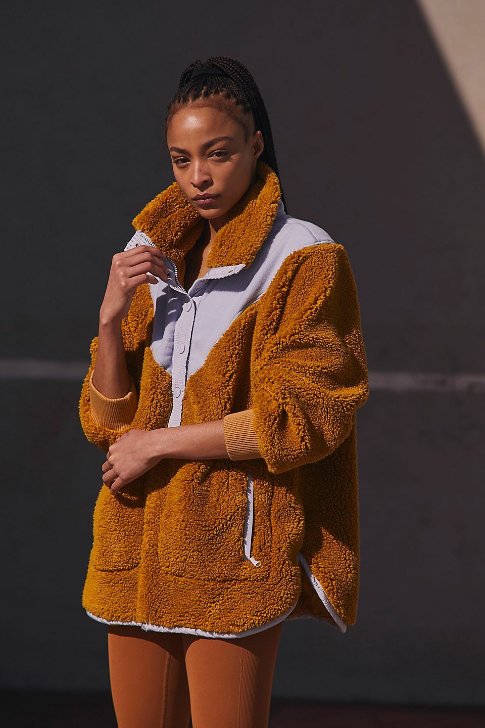 Fall To Rise Quarter Zip 毛毛長版上衣