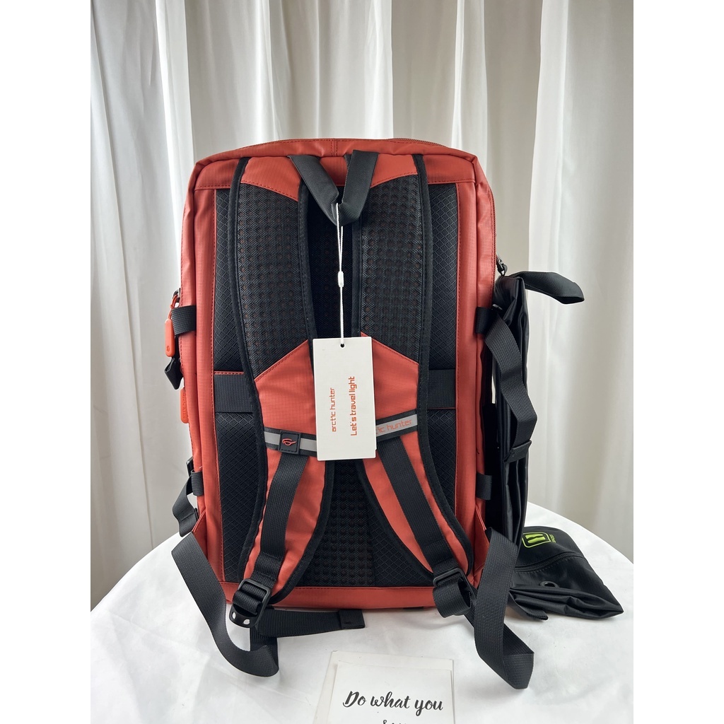 現貨 Arctic hunter 柳橙橘 多功能男用後背包 多功能電腦包 多功能後背 防潑水 男生後背包 B00391