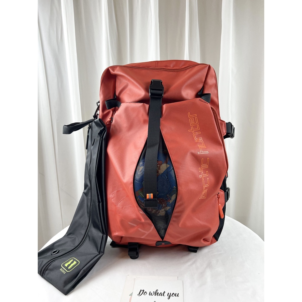 現貨 Arctic hunter 柳橙橘 多功能男用後背包 多功能電腦包 多功能後背 防潑水 男生後背包 B00391