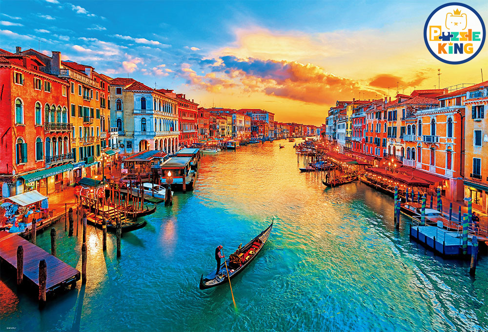 義大利-威尼斯沐浴在夕陽中