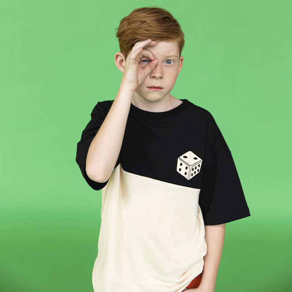 荷蘭CarlijnQ 有機棉個性骰子上衣 - Dice