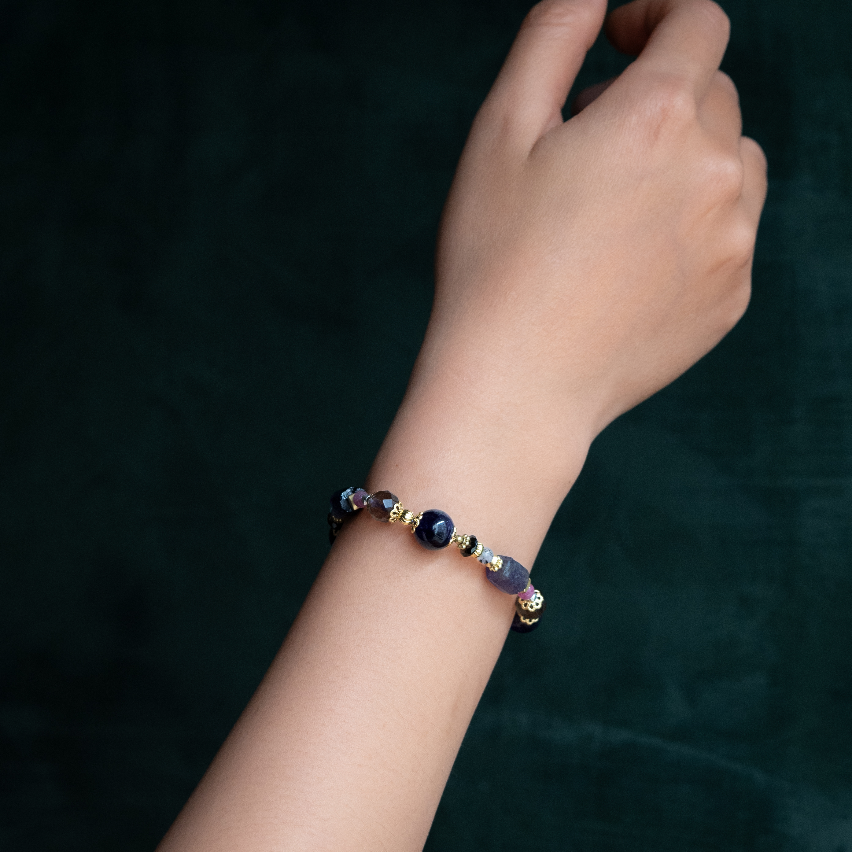 極度自戀｜紫水晶碧璽手鍊 C1604