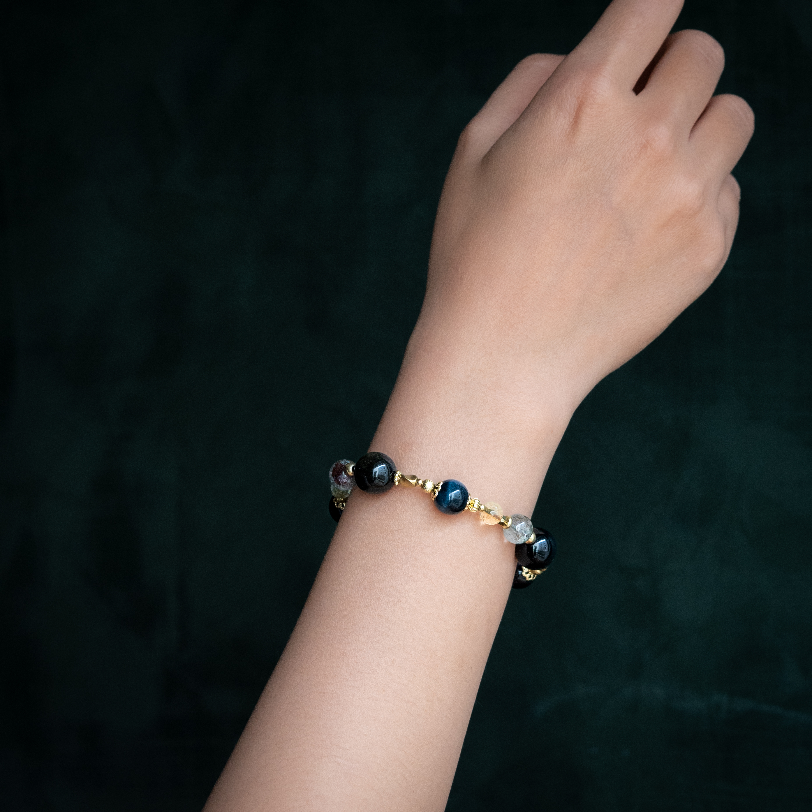 天選之人｜綠幽靈金曜石手鍊 C1606