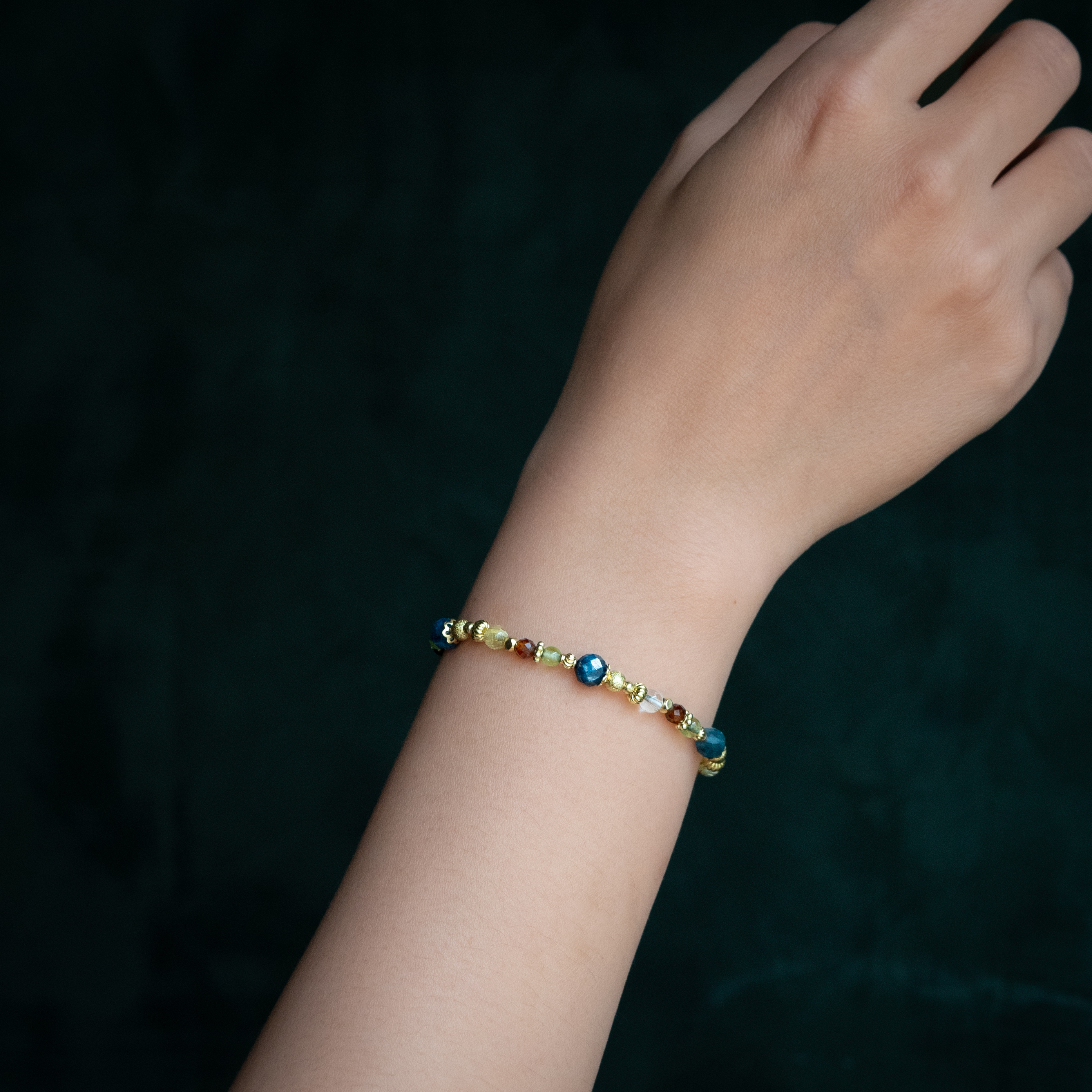 美麗製造機｜藍晶鈦晶手鍊 C1608