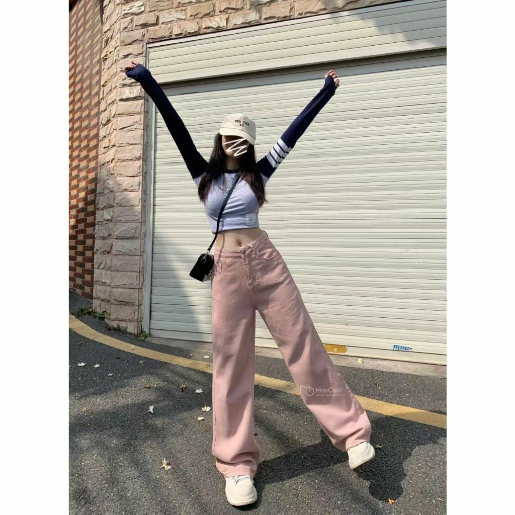 909142女款牛仔直筒褲