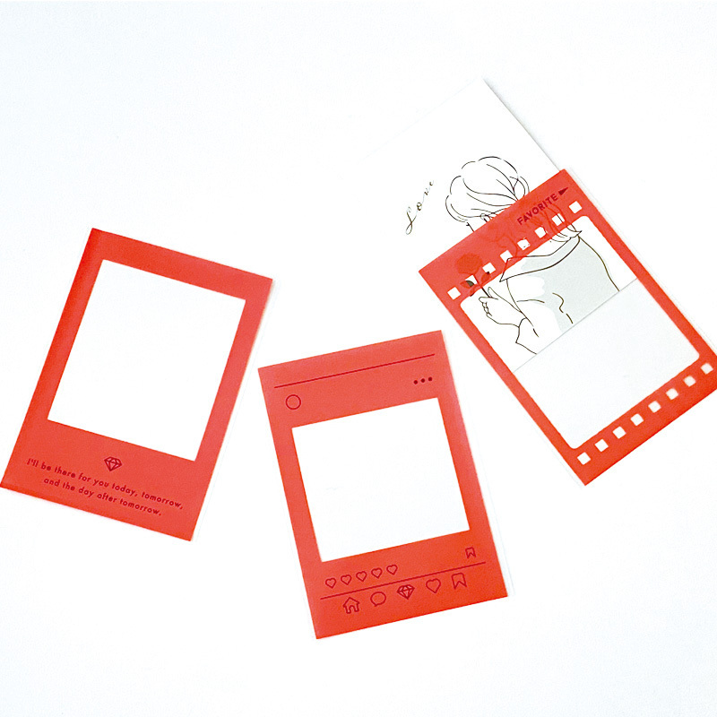 OSHIIRO偶像小卡保護套/紅 20入